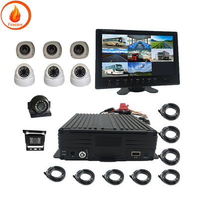 Gepersonaliseerd voertuigcamerabewakingssysteem HDMI 4 Way Car Video Recorder