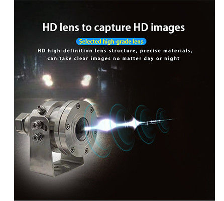 4K CCTV Anti-Explosion Fisheye PTZ Camera Roestvrij staal voor vrachtwagen Ingebouwde MIC Starlight IR
