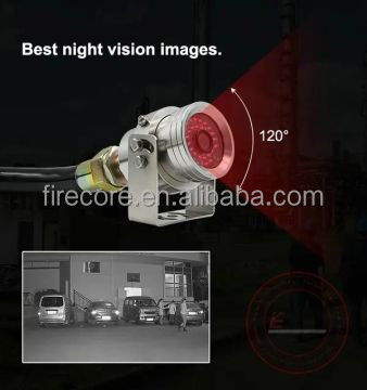 4K CCTV Anti-Explosion Fisheye PTZ Camera Roestvrij staal voor vrachtwagen Ingebouwde MIC Starlight IR