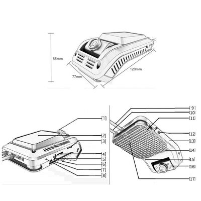 AI 4G Wifi 1080P vermoeidheidsalarm geavanceerd rijhulpsysteem Dashcam CMSV6 GPS ADAS DSM BSM