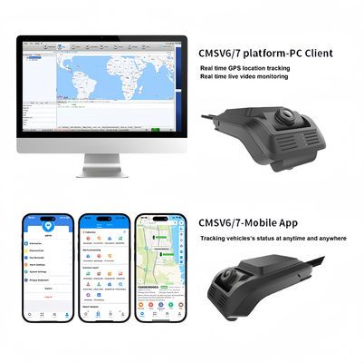 Firecore HX-880 24H Loop Recording 4G WIFI G-SENSOR DMS ADAS BSD Dashcam Achterste voorste binnenste dashcamera voor taxibus